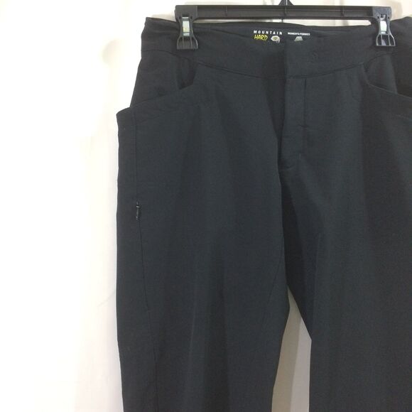 Mountain Hardwear Women’s Black Cargo Pants Size 8 Adjustable Waist & Ankles - Picture 3 of 4